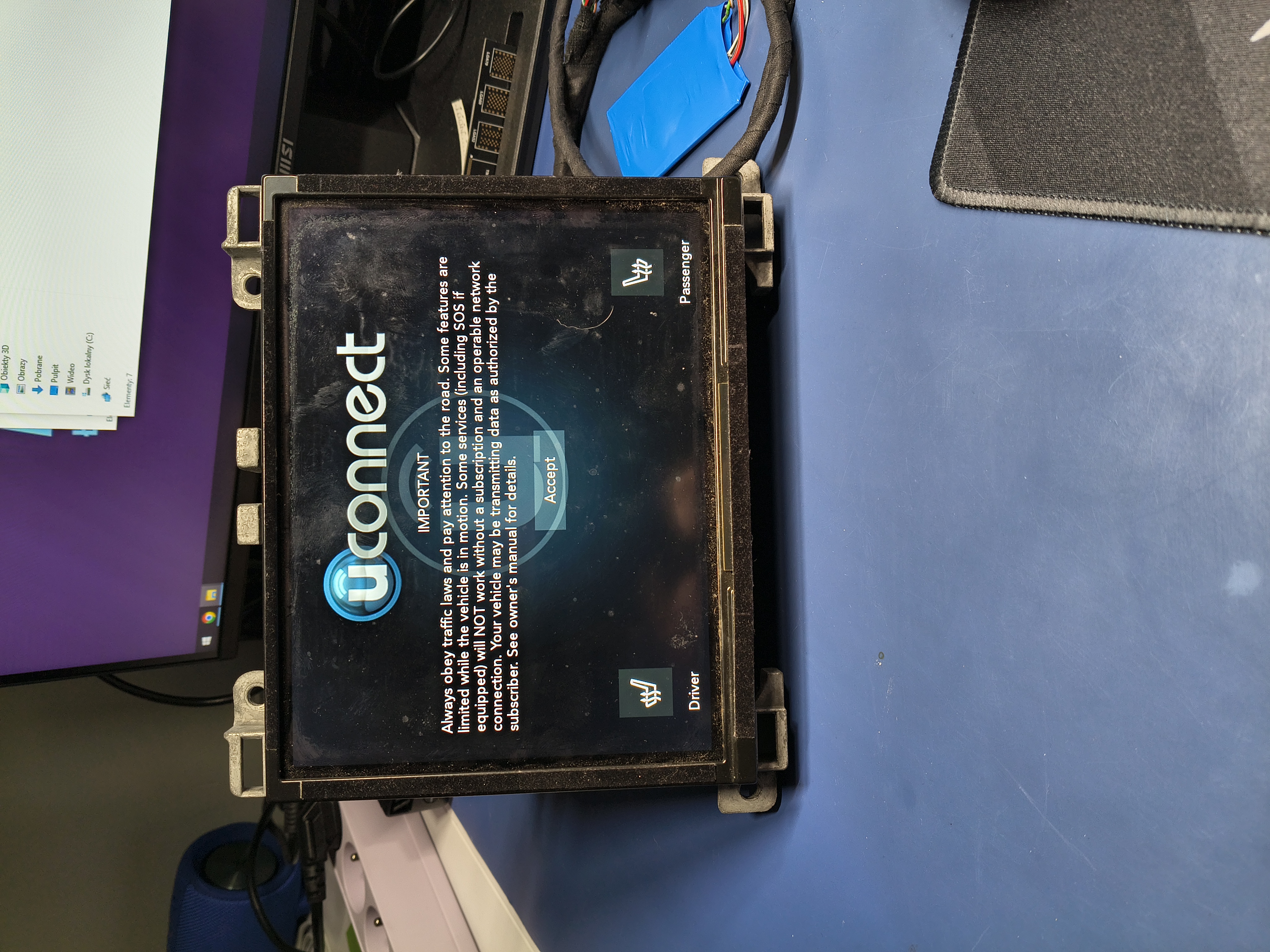 Elektronika jednostki uConnect